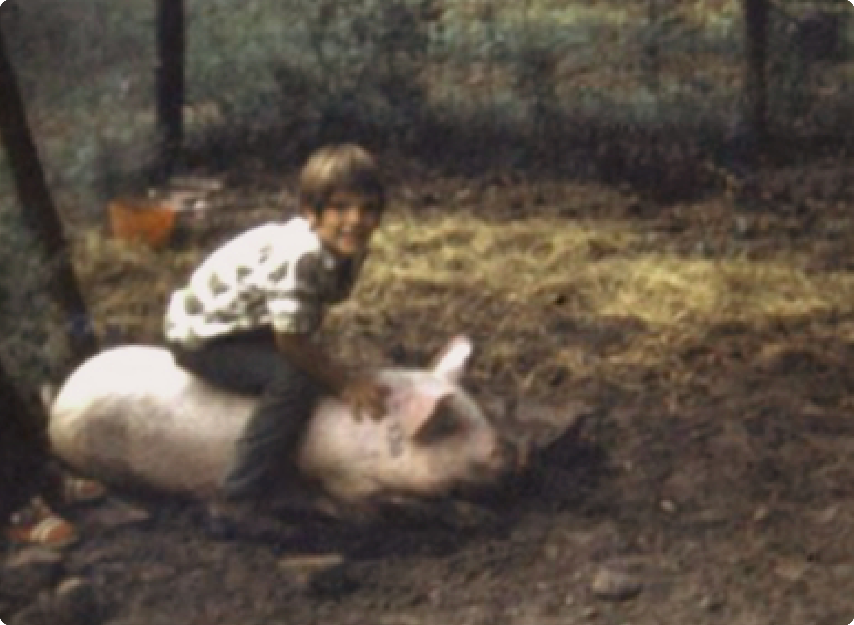 Kolache Rolf with his pig