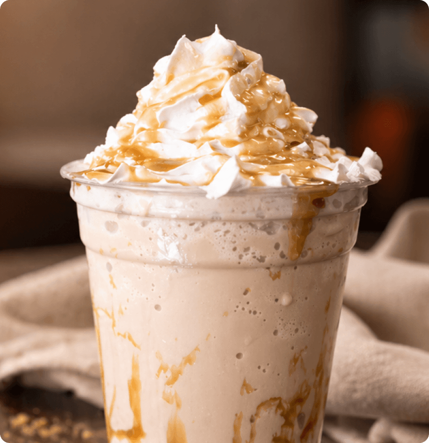 A Kolache Rolf’s mocha drink